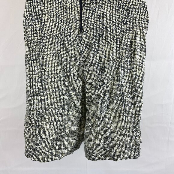 All That Jazz Romper 5/6 Black Light Yellow Print Pleats Zipper Back - Picture 9 of 10